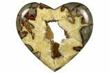 Bargain, Polished Utah Septarian Heart - Broken Heart #170298-1